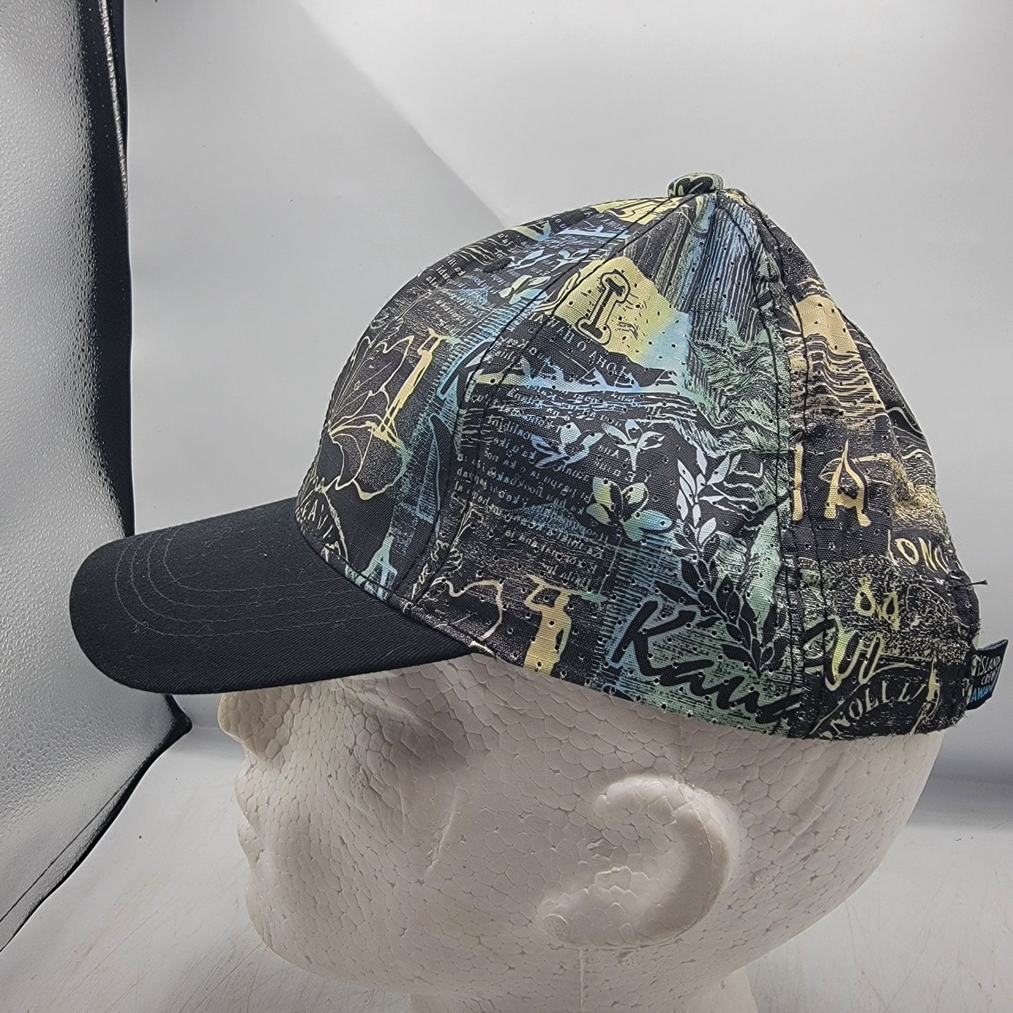 Other Island Crew Hawaii Adults Snapback Cap With Hawaiian Print B Size ONE SIZE - 2 Thumbnail
