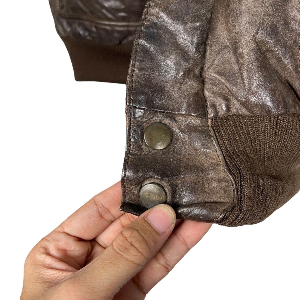 Japanese Brand Japanese Brand Military Leather Jacket Size US S / EU 44-46 / 1 - 14 Thumbnail