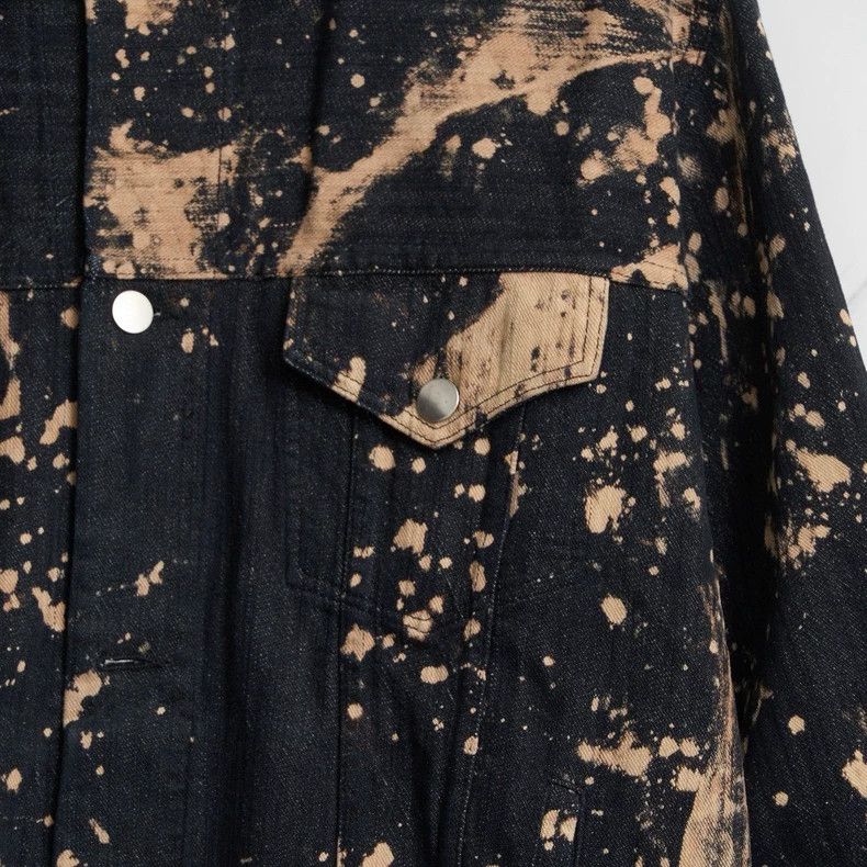 Song For The Mute Song For The Mute Tie-dye Washed Denim Jacket Size US M / EU 48-50 / 2 - 3 Thumbnail