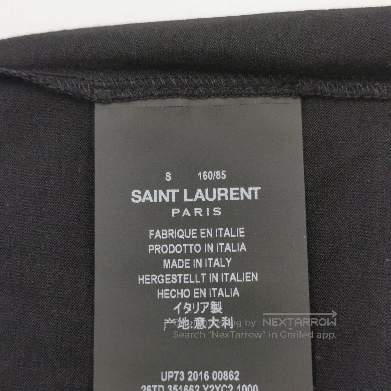 Saint Laurent Paris Saint Laurent S Cotton Crew Neck Graphic T. Size S / US 4 / IT 40 - 7 Thumbnail