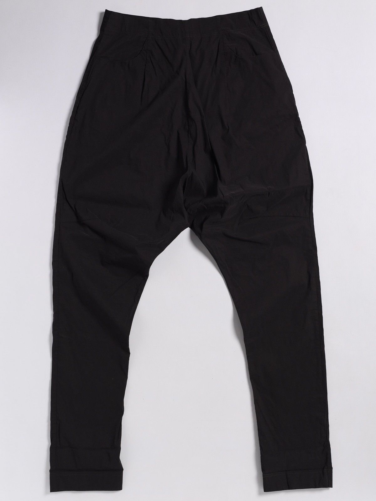 Rundholz Rundholz Black Label Dark Navy Linen Cotton Nylon Wide Pants Size 28" / US 6 / IT 42 - 3 Thumbnail