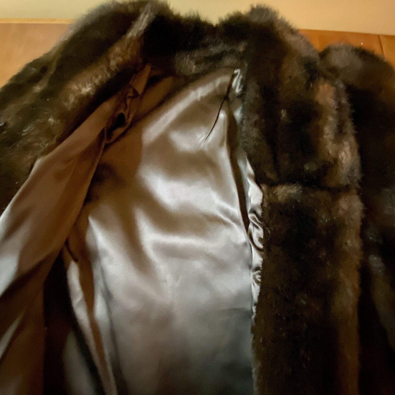 & Other Stories Vintage Chocolate Brown Fur Stole Wrap Jacket Med Large Size M / US 6-8 / IT 42-44 - 3 Thumbnail
