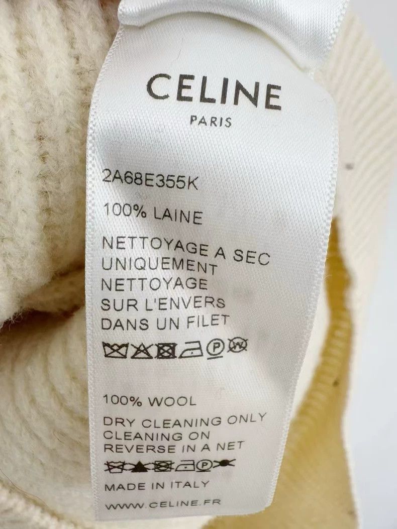 Celine Celine Wool Sweater Size XS Light Color Size XS / US 0-2 / IT 36-38 - 4 Thumbnail