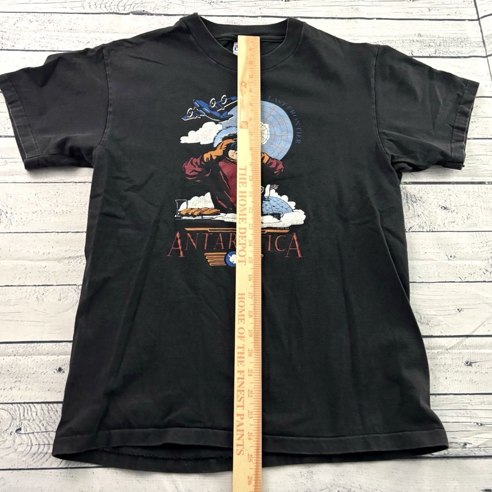 Hanes VTG Hanes The Last Frontier Short Sleeve T Shirt Men's M Black Size US M / EU 48-50 / 2 - 4 Thumbnail