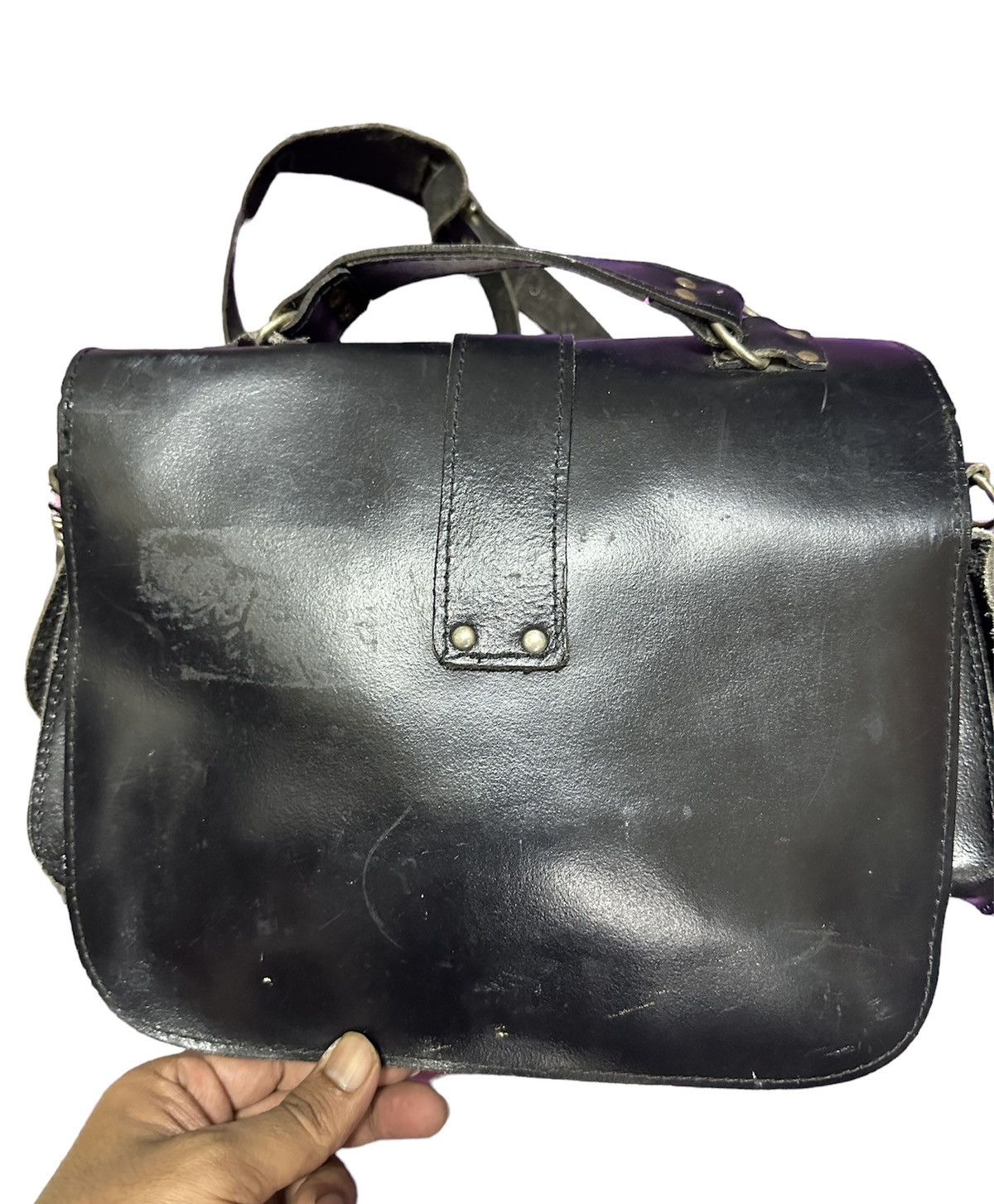 Genuine Leather Messanger leather bag Size ONE SIZE - 3 Thumbnail