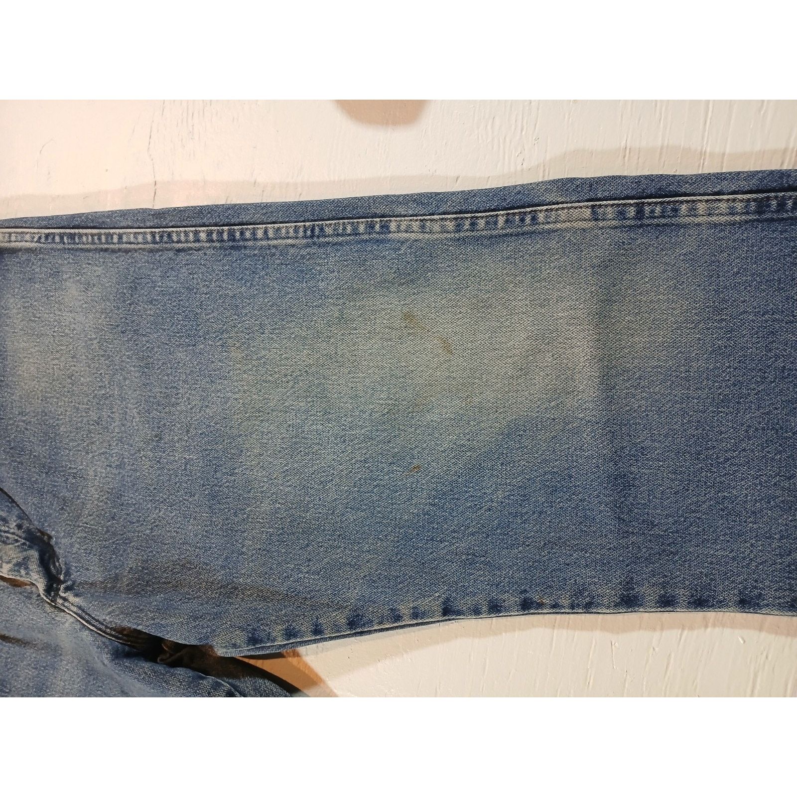 Wrangler Wrangler (38 X 34) Men's Blue Denim Jeans Size US 38 / EU 54 - 10 Thumbnail