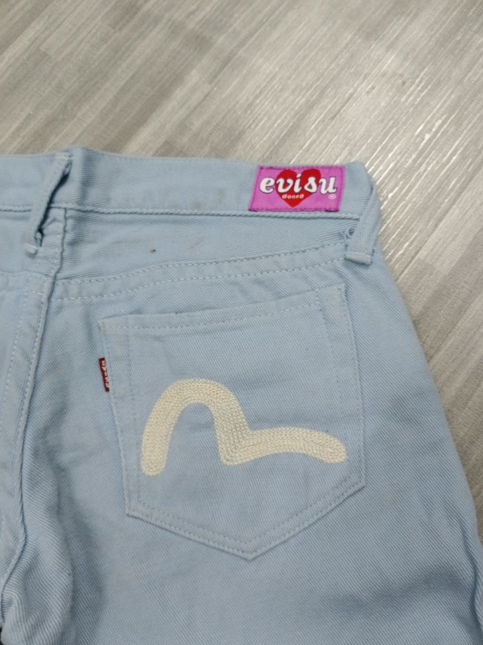 Evisu FLARE EVISU DONNA🇯🇵DENIM PANTS Size 28" / US 6 / IT 42 - 6 Thumbnail