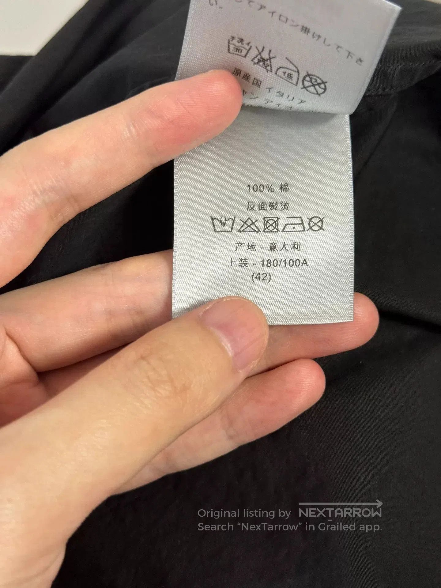 Dior Dior Black Shirt with Red and White Lines. Size US L / EU 52-54 / 3 - 7 Thumbnail