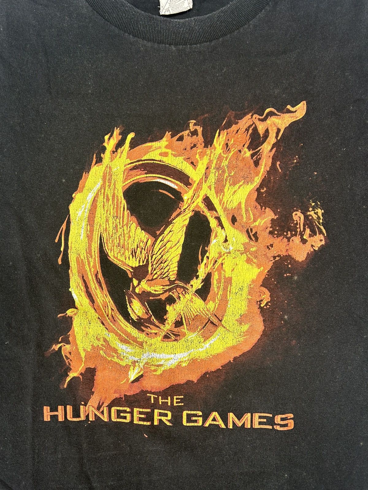 Vintage Crazy Vintage Y2K Hunger Games Black Graphic Movie Shirt Size US M / EU 48-50 / 2 - 3 Thumbnail