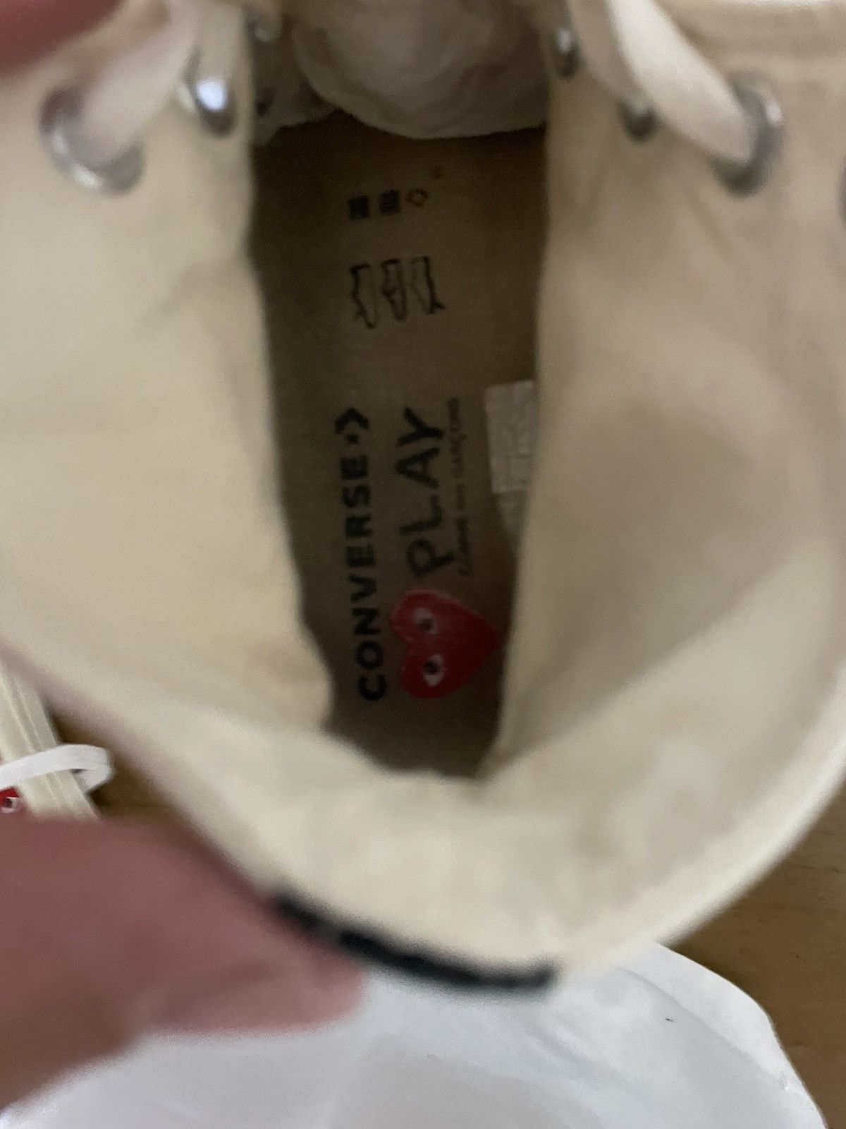 Comme des Garcons CDG Play x Converse Chuck Taylor All Star 70 HI Size US 8 / EU 41 - 12 Thumbnail