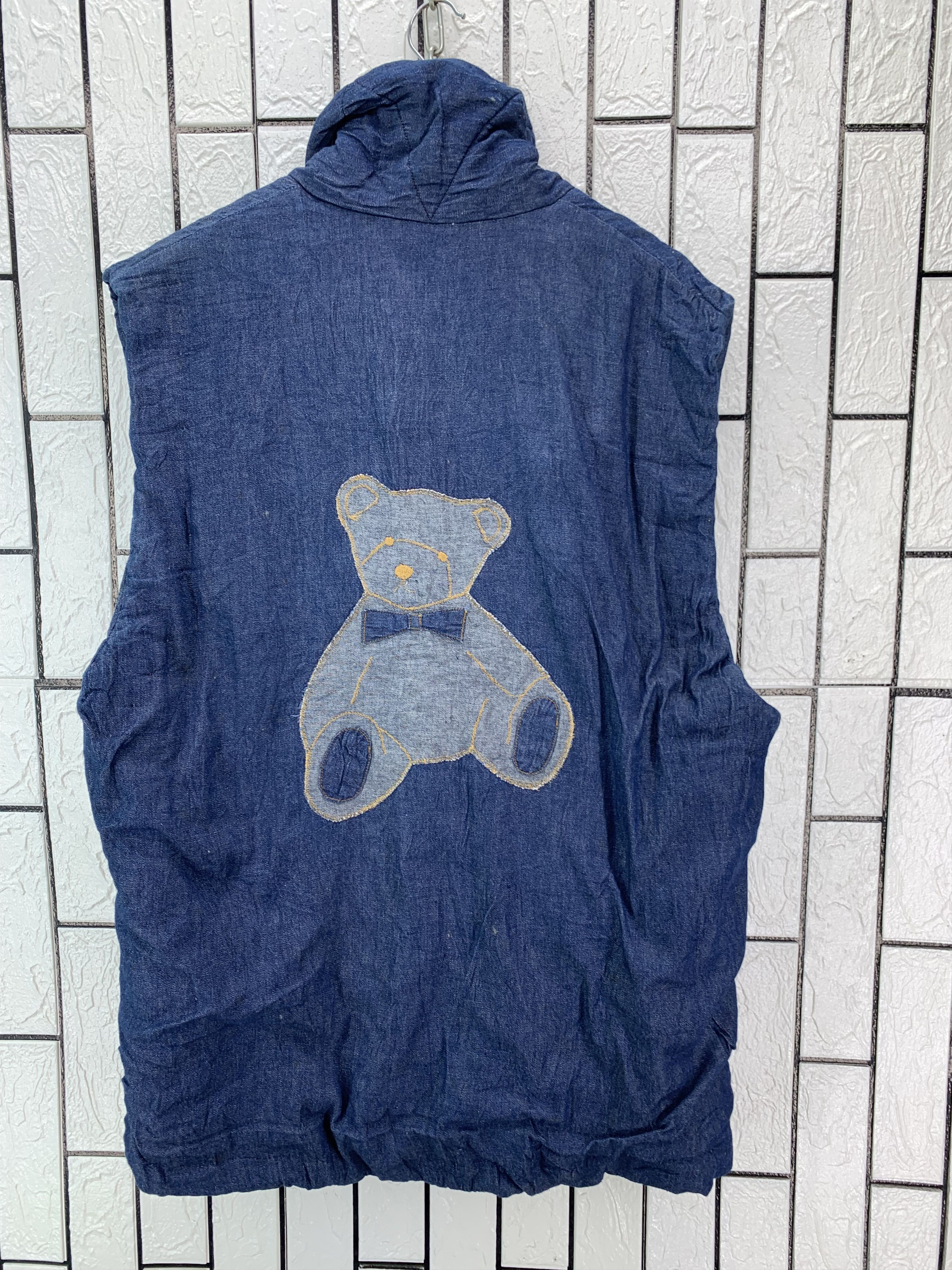 Japanese Brand Vintage Denim Embroidered patch Bear Size US L / EU 52-54 / 3 - 6 Thumbnail
