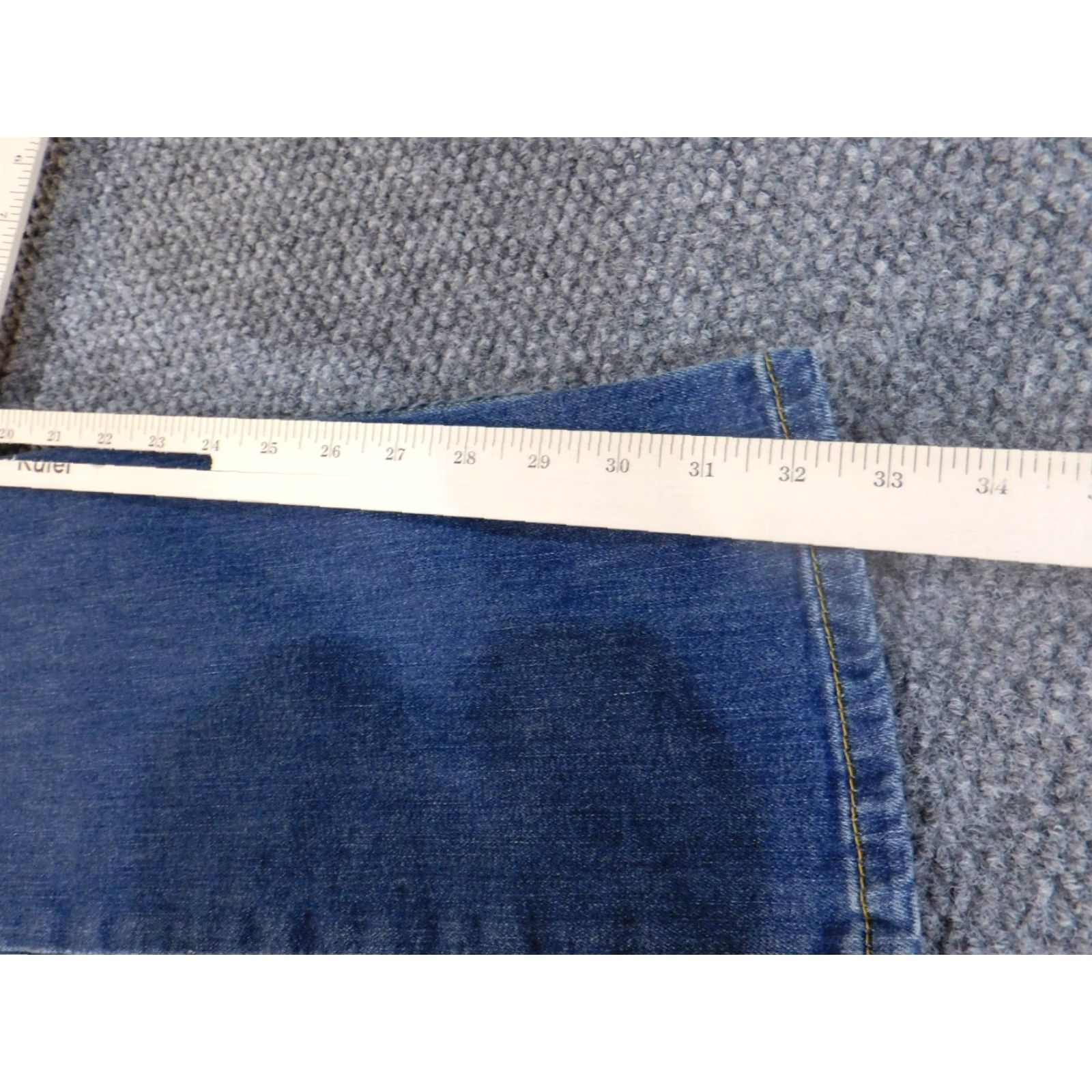 Levi's Levi's 505 Jeans Men 36x34 Blue Straight Regular Dark Wash Denim Classic Size US 36 / EU 52 - 6 Thumbnail