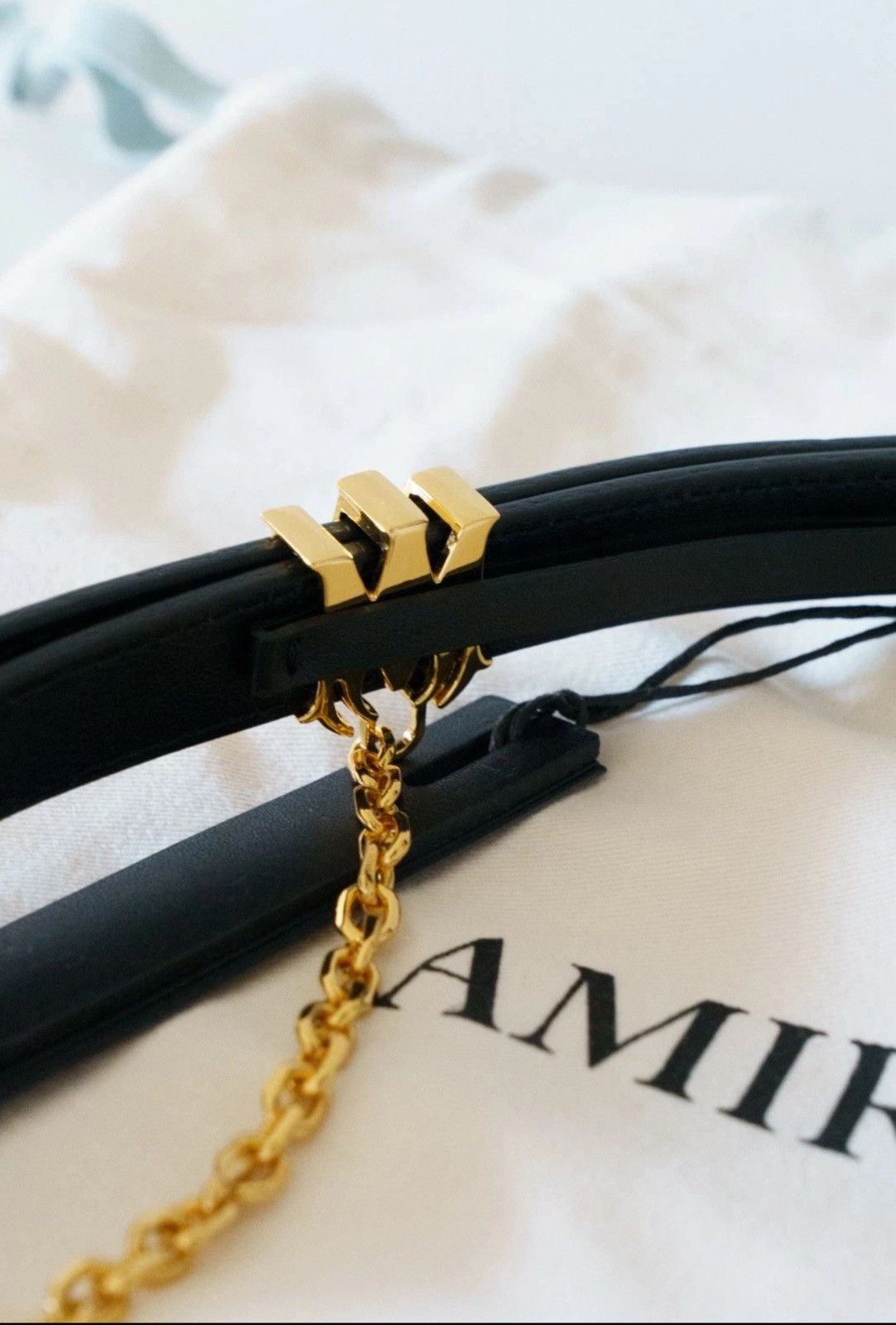 Amiri Amiri MA black chain belt size 95 Size 38 - 11 Thumbnail