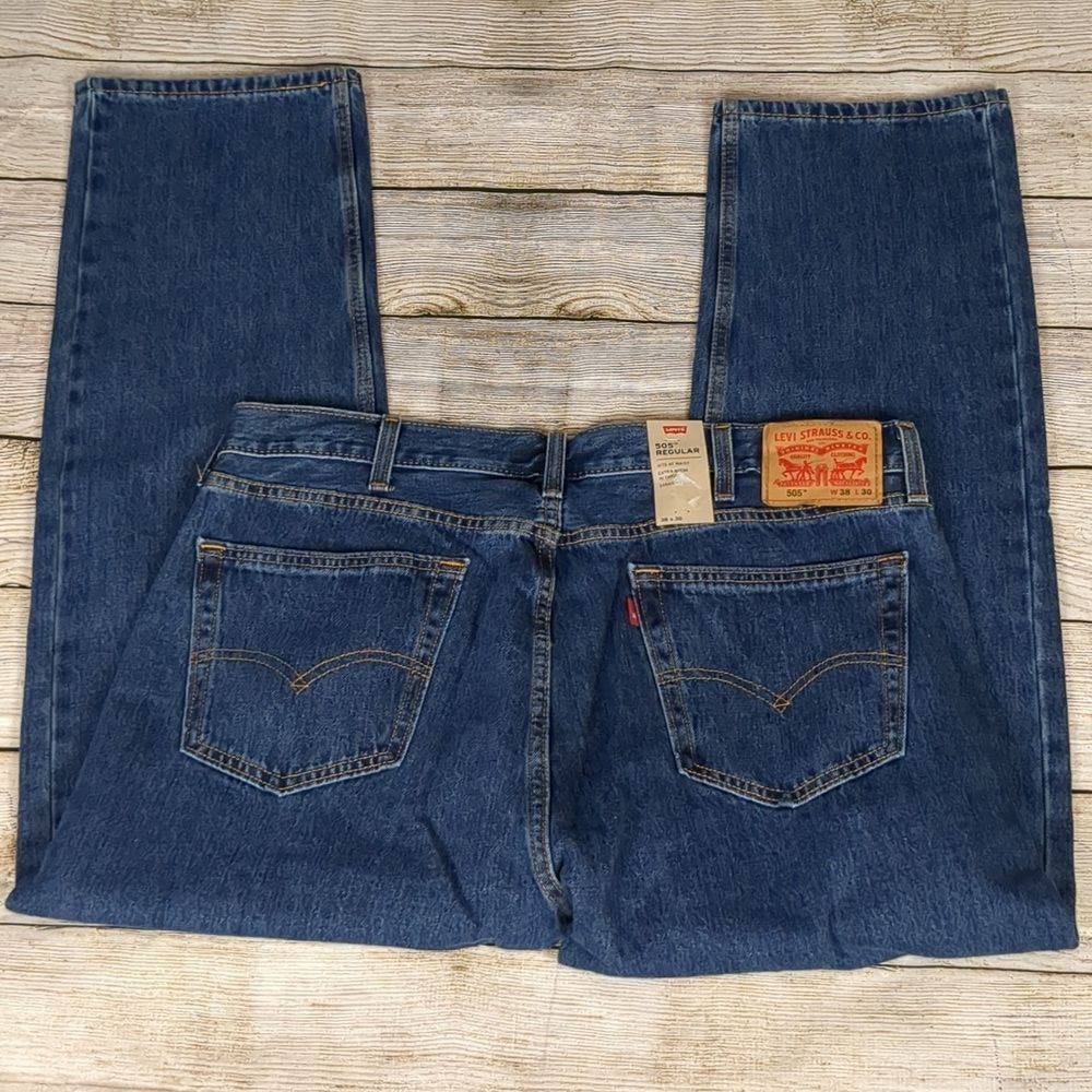 Levi's Levi's 505 regular straight leg jeans size 38x30 Size US 38 / EU 54 - 5 Thumbnail