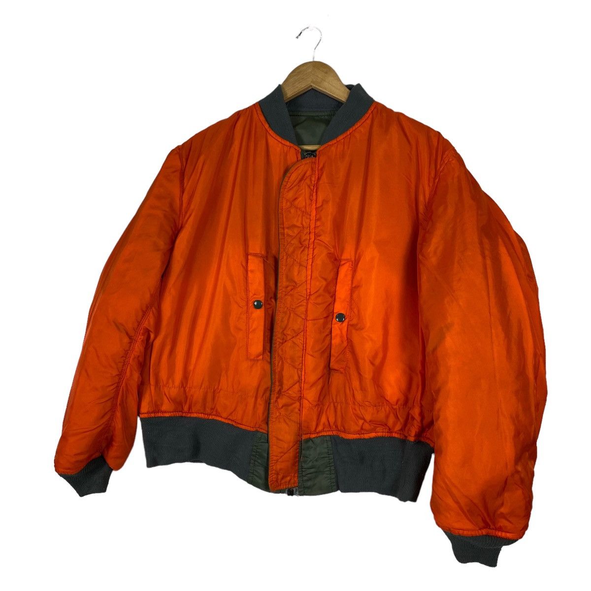 Japanese Brand 80s VINTAGE REVERSIBLE ALPHA RIOT BOMBER JACKET Size US XL / EU 56 / 4 - 9 Thumbnail