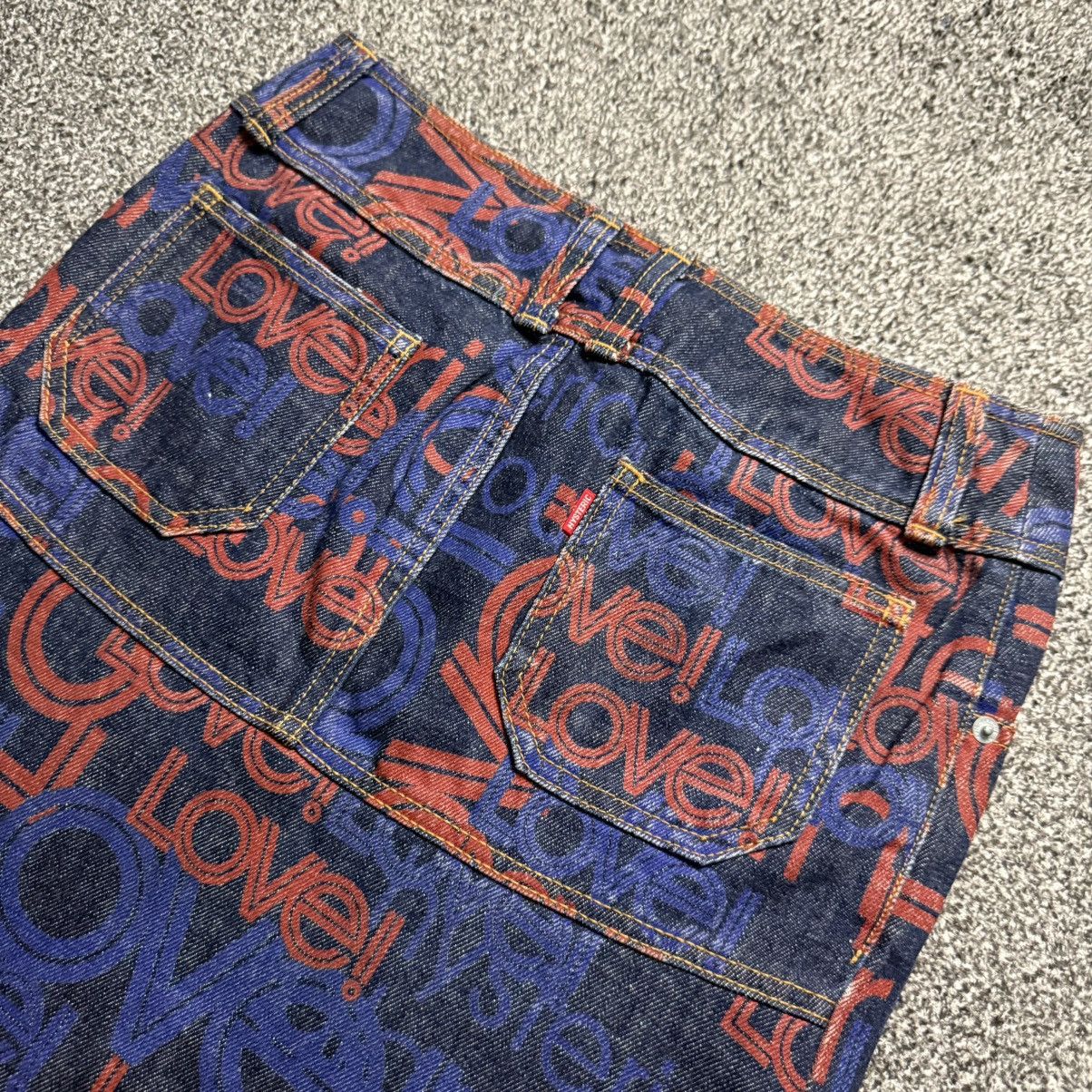 Hysteric Glamour 🔥🇯🇵 Vintage Rare Denim Hysteric Glamour Overprint Skirt Size 28" / US 6 / IT 42 - 6 Thumbnail