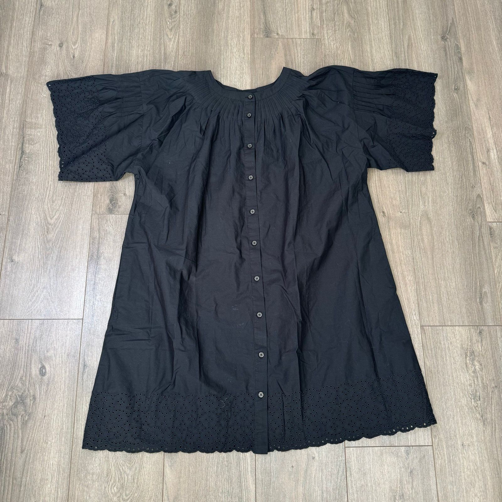 J.Crew J Crew Jolie Eyelet Cotton Button Up Mini Dress US Womens XS Size XS / US 0-2 / IT 36-38 - 1 Thumbnail
