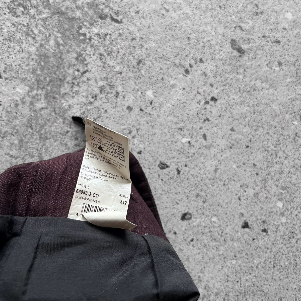 Hugo Boss × Vintage Hugo Boss Wmns Mid-Length Burgundy Vintage Skirt Wool Cotton Size 32" / US 10 / IT 46 - 8 Thumbnail