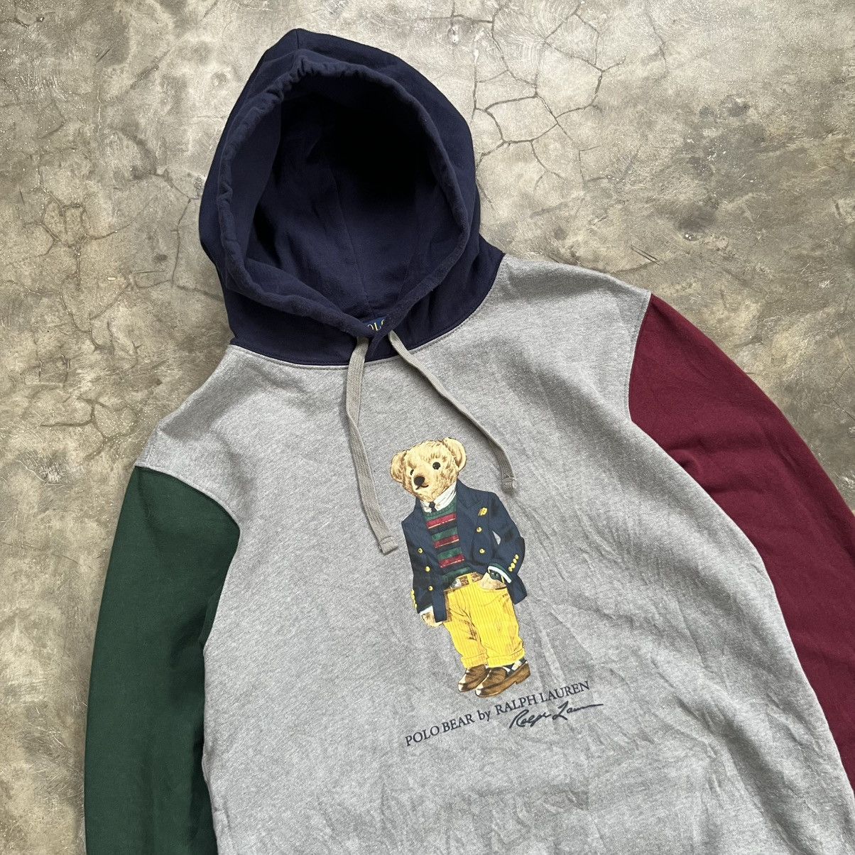 Polo Ralph Lauren Polo Bear by Ralph Lauren 4 Tone Color Hoodie Size US M / EU 48-50 / 2 - 2 Thumbnail