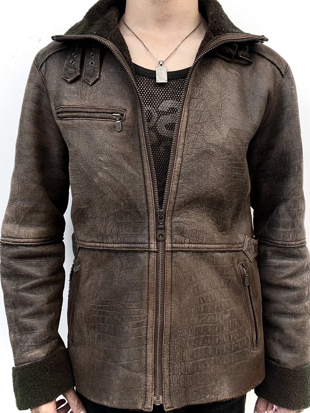Tornado Mart 2000s Tornado Mart Brown Leather Jacket Size US L / EU 52-54 / 3 - 4 Thumbnail