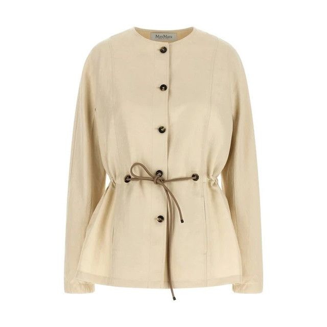 Max Mara MAX MARA Carezza Beige Blazer Jacket New & Authentic (Women' Size XL / US 12-14 / IT 48-50 - 1 Thumbnail