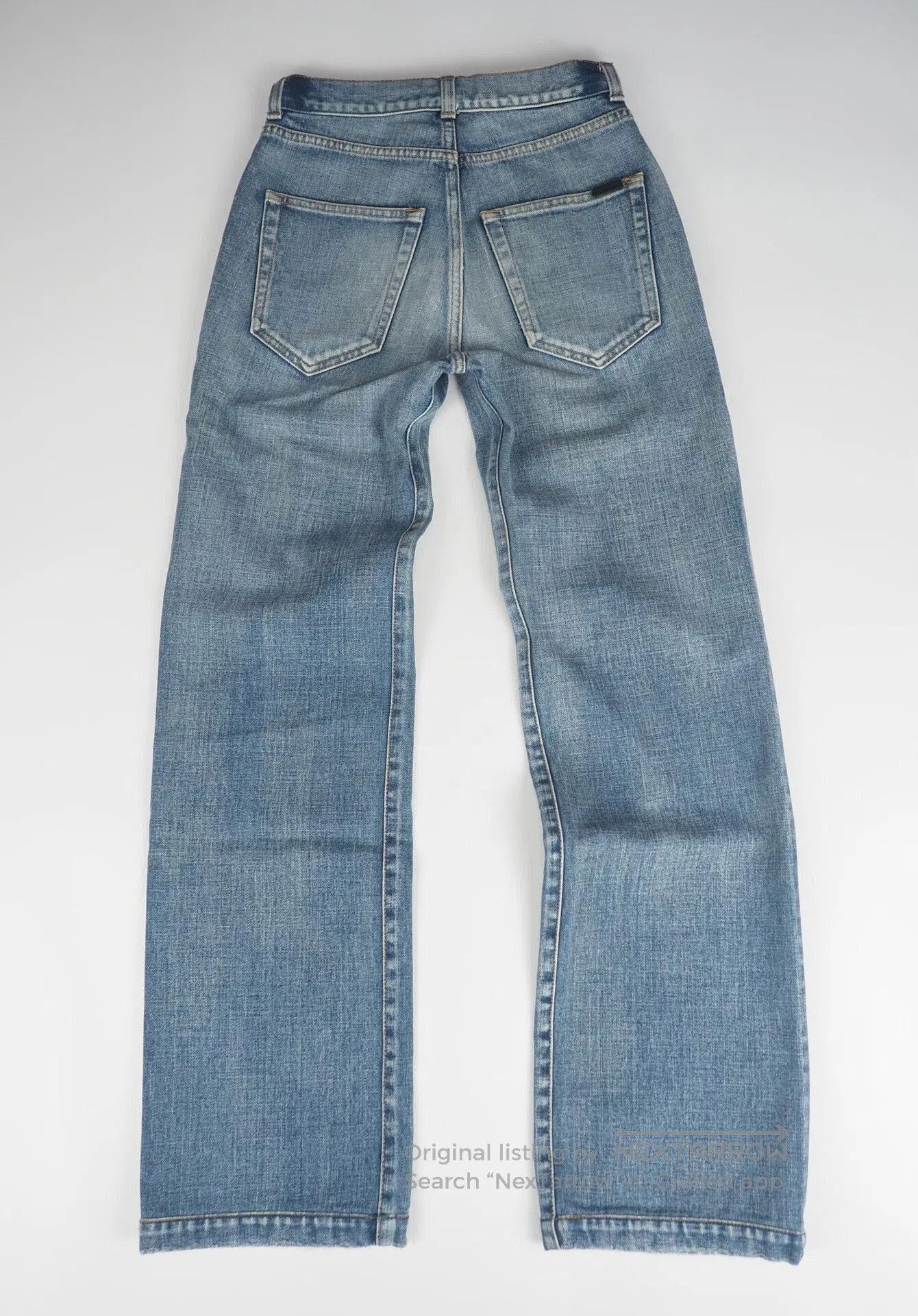 Saint Laurent Paris saint laurent blue washed denim jeans W25. Size 23" - 2 Thumbnail