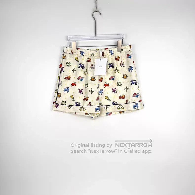 Dior Dior Beige constellation pattern mulberry silk shorts Size 26" / US 2 / IT 38 - 3 Thumbnail