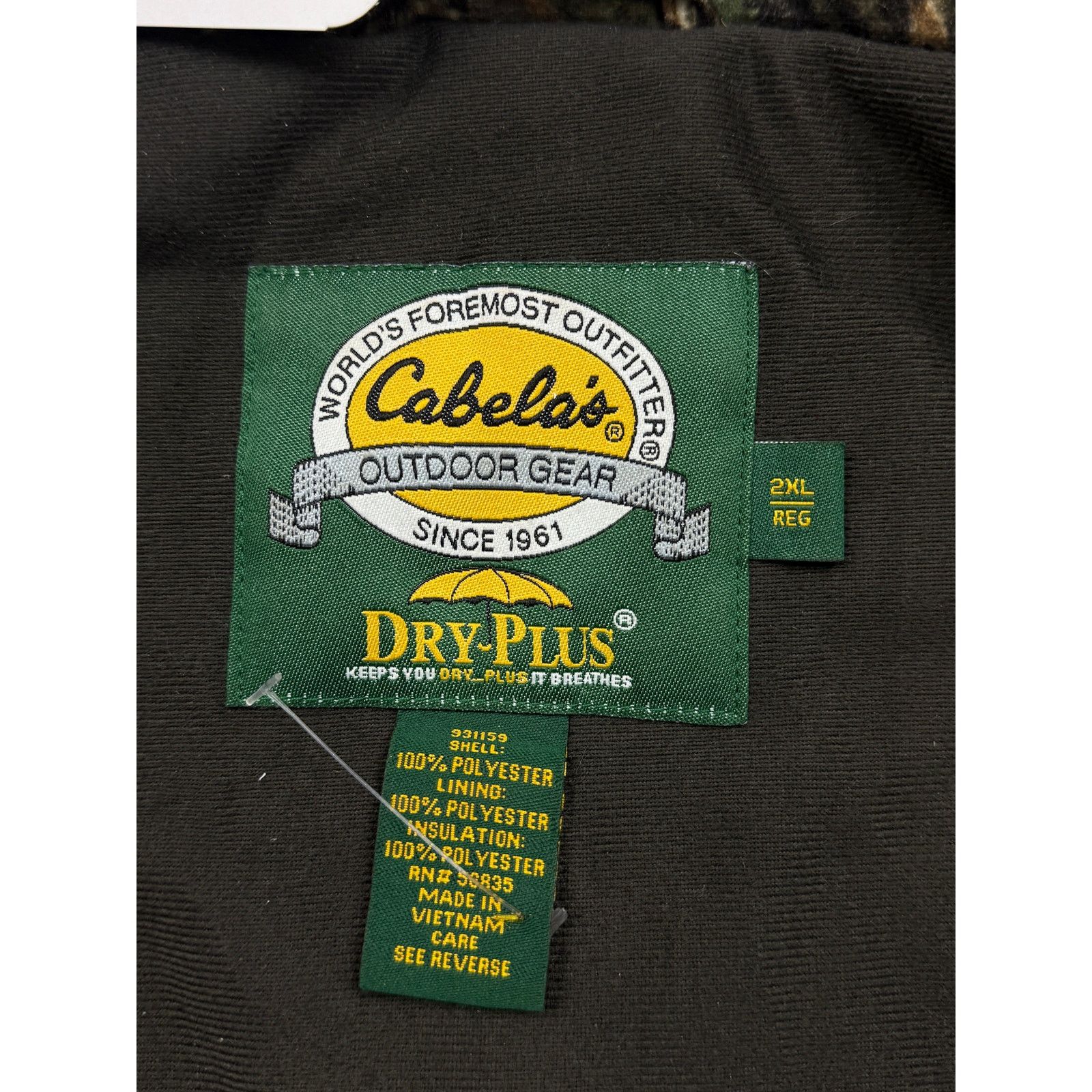 Vintage Vintage Cabelas Seclusion 3D Tree Camo Insulated XXL Size US XXL / EU 58 / 5 - 3 Thumbnail