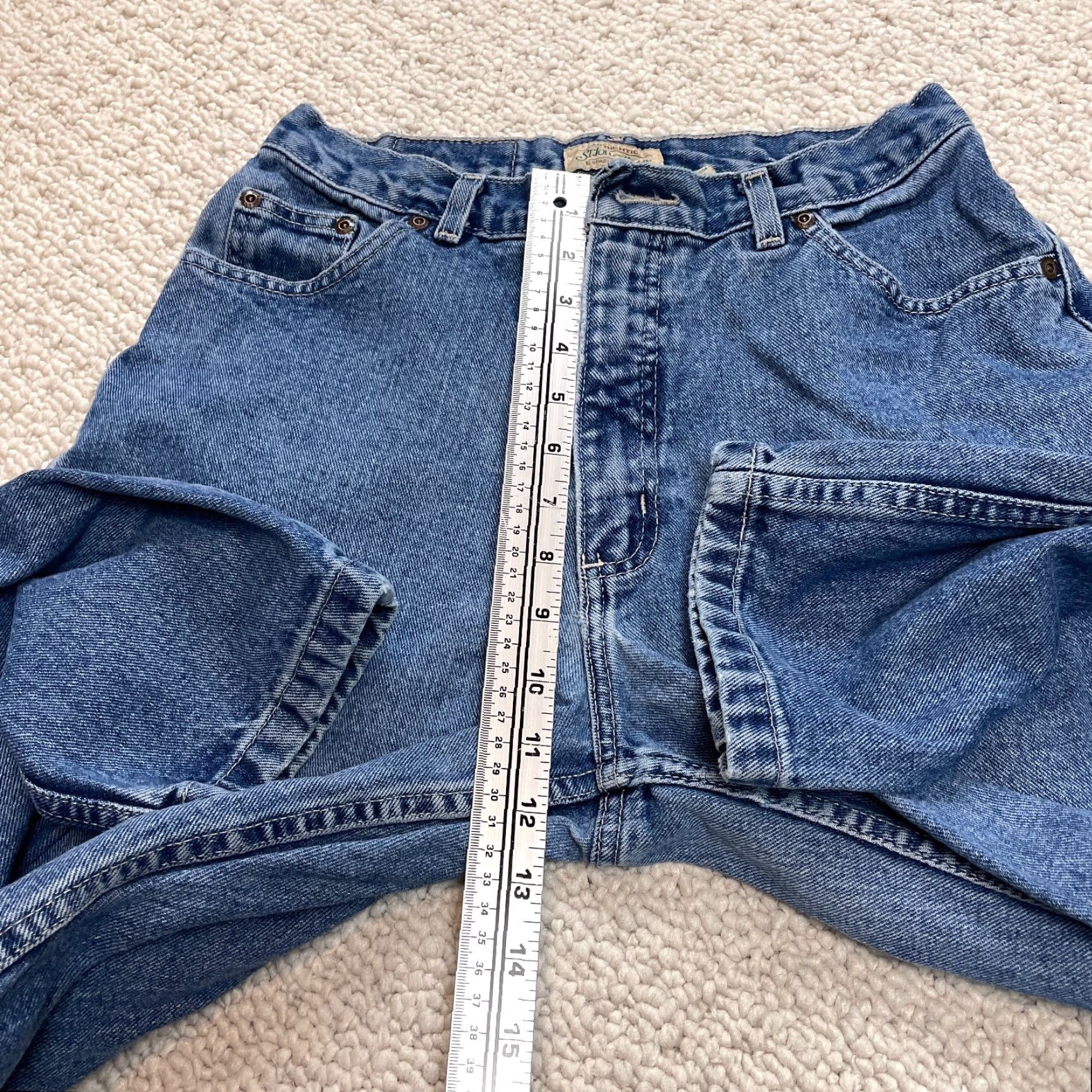 Vintage St John's Bay Jeans Mom Jeans Womens 12 Blue Denim Straight 28x29 High Rise Pant Size 34" / US 12 / IT 48 - 4 Thumbnail