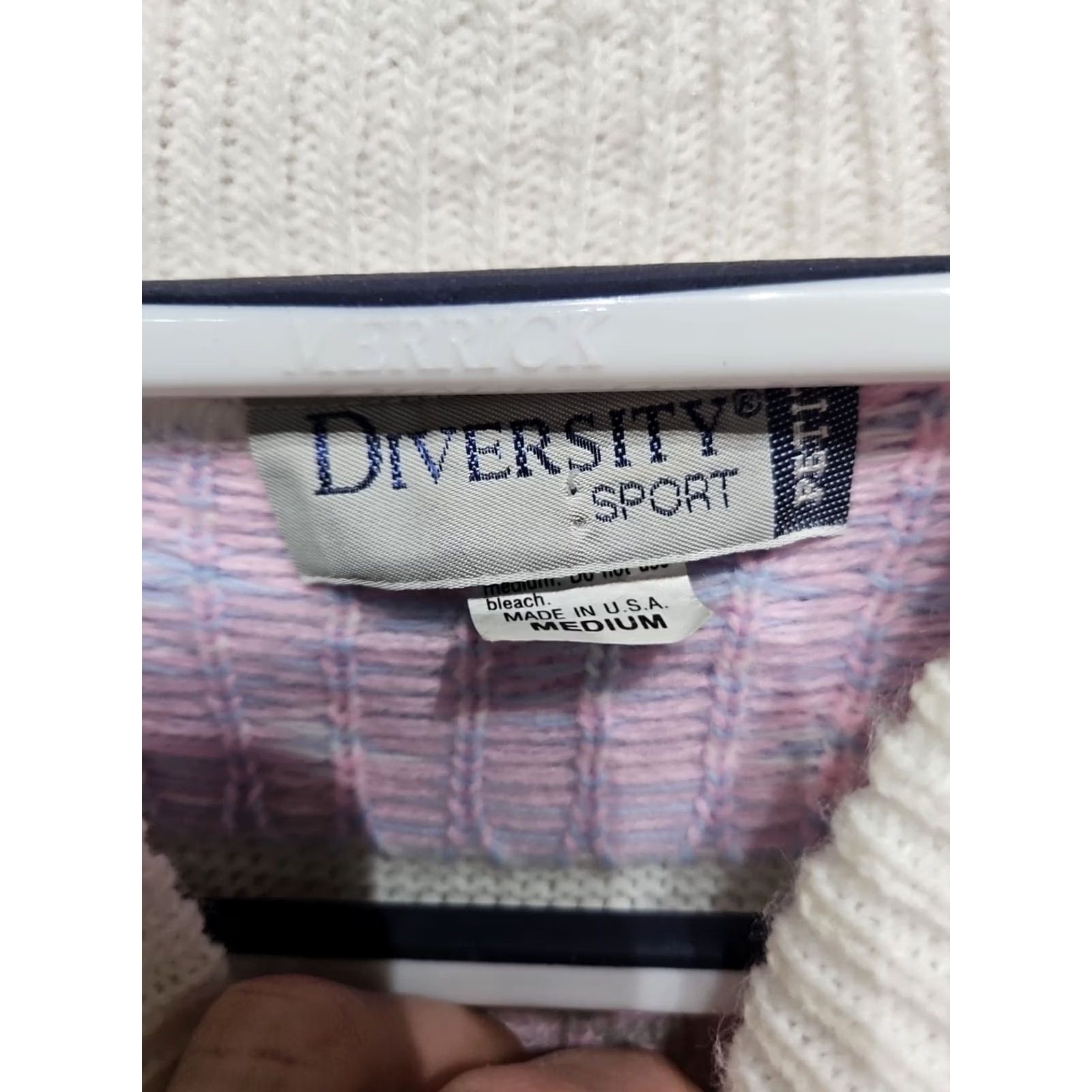 Vintage VINTAGE Diversity Sport Pastel Geometric Easter Acrylic Sweater Womens Medium Petite Size M / US 6-8 / IT 42-44 - 6 Thumbnail