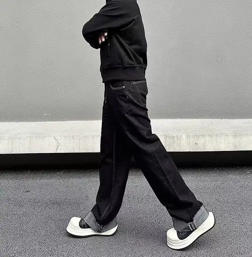 Japanese Brand Kuriyama x Ami Street Loose Casual Vintage Black Jeans Size US 30 / EU 46 - 6 Thumbnail