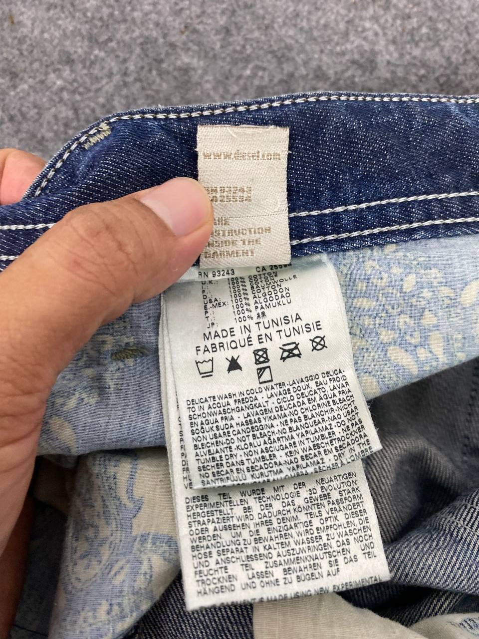 Diesel diesel regular slim tapered distressed denim nice design Size US 36 / EU 52 - 16 Thumbnail