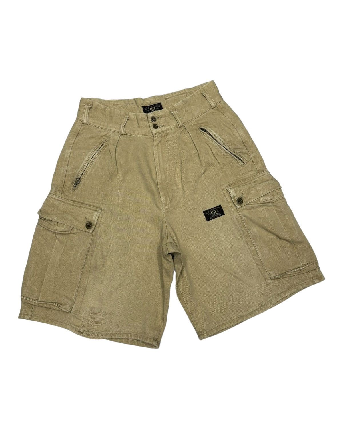 RRL Ralph Lauren × Ralph Lauren RARE VINTAGE RALPH LAUREN MULTI POCKET BAGGY SHORT PANTS Size US 30 / EU 46 - 2 Thumbnail