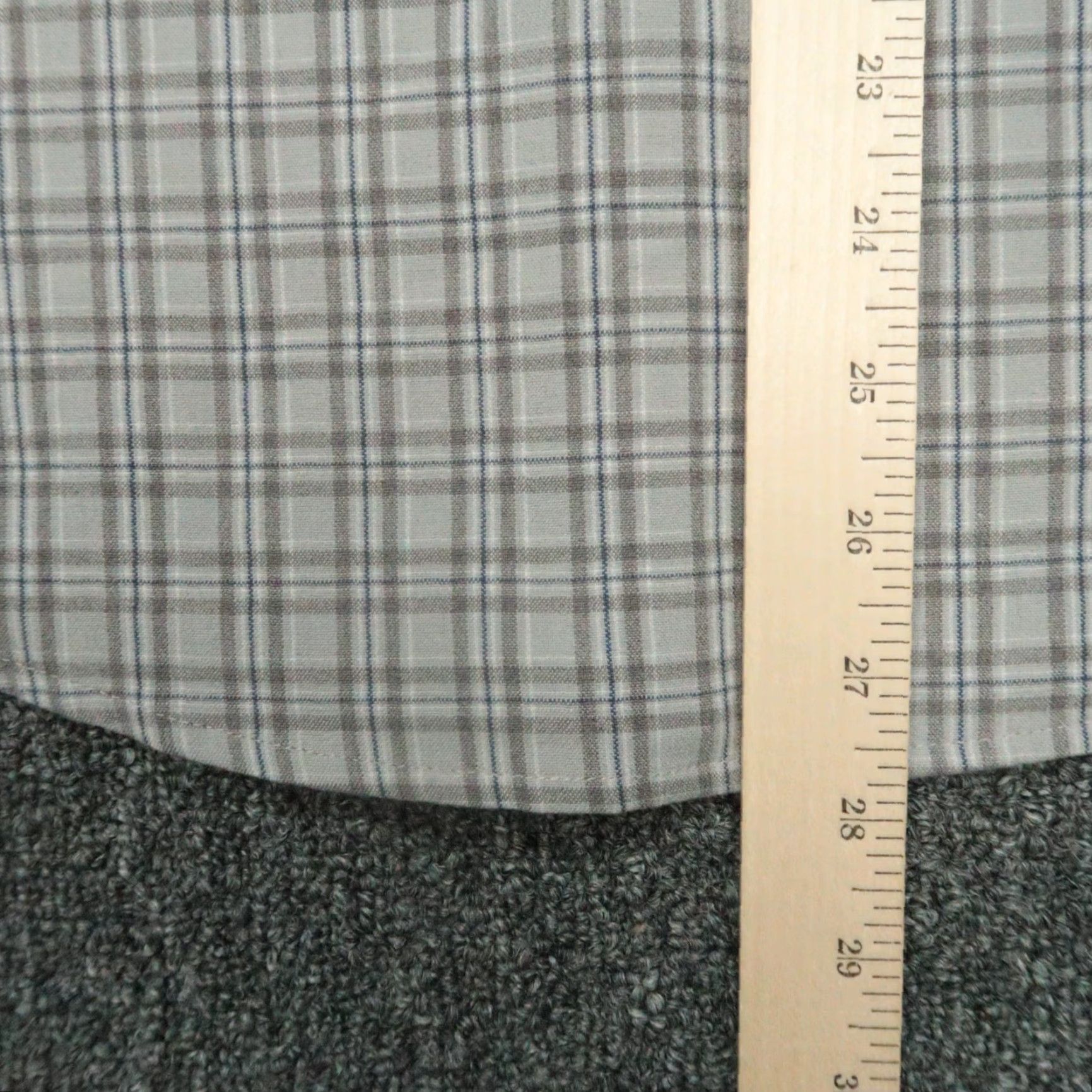 Mizzen+Main Mizzen+Main Shirt Mens Small Gray Plaid Long Sleeve Button-Down Flannel Size US S / EU 44-46 / 1 - 7 Thumbnail