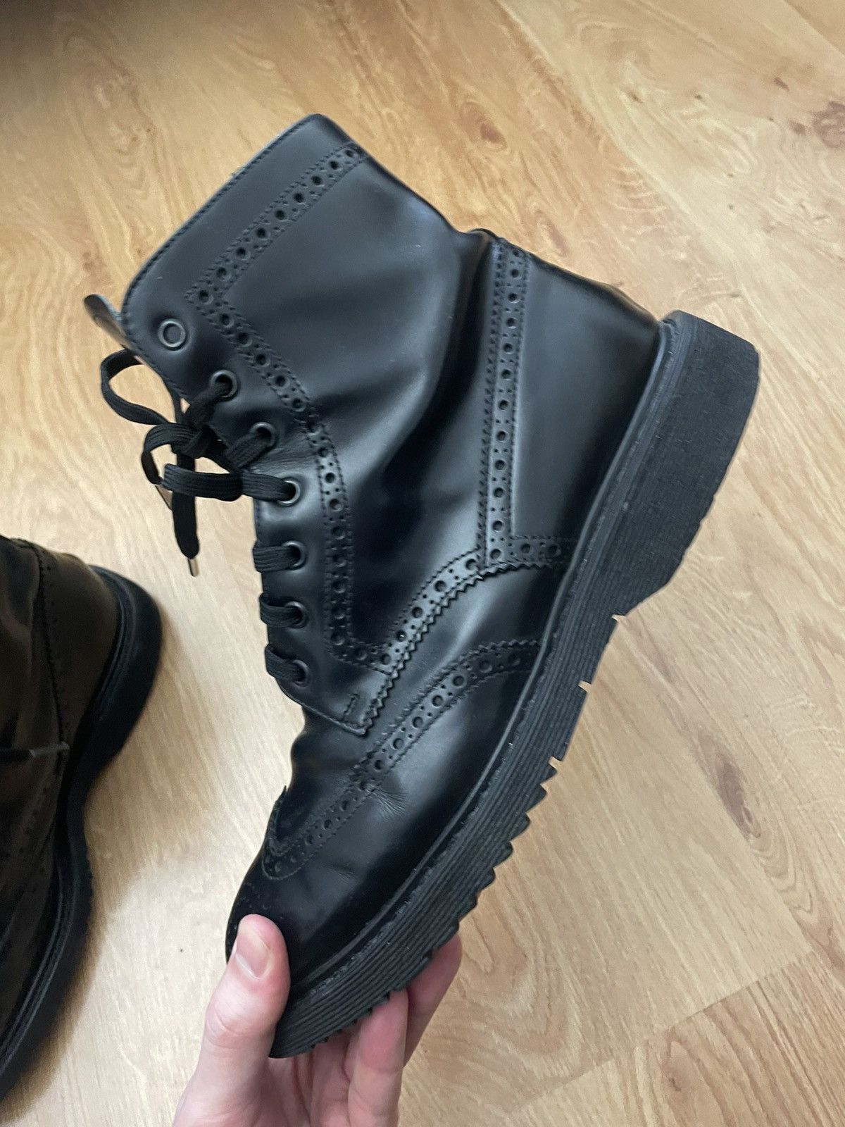 Prada Prada FW09 combat business boots Size US 11 / EU 44 - 7 Thumbnail