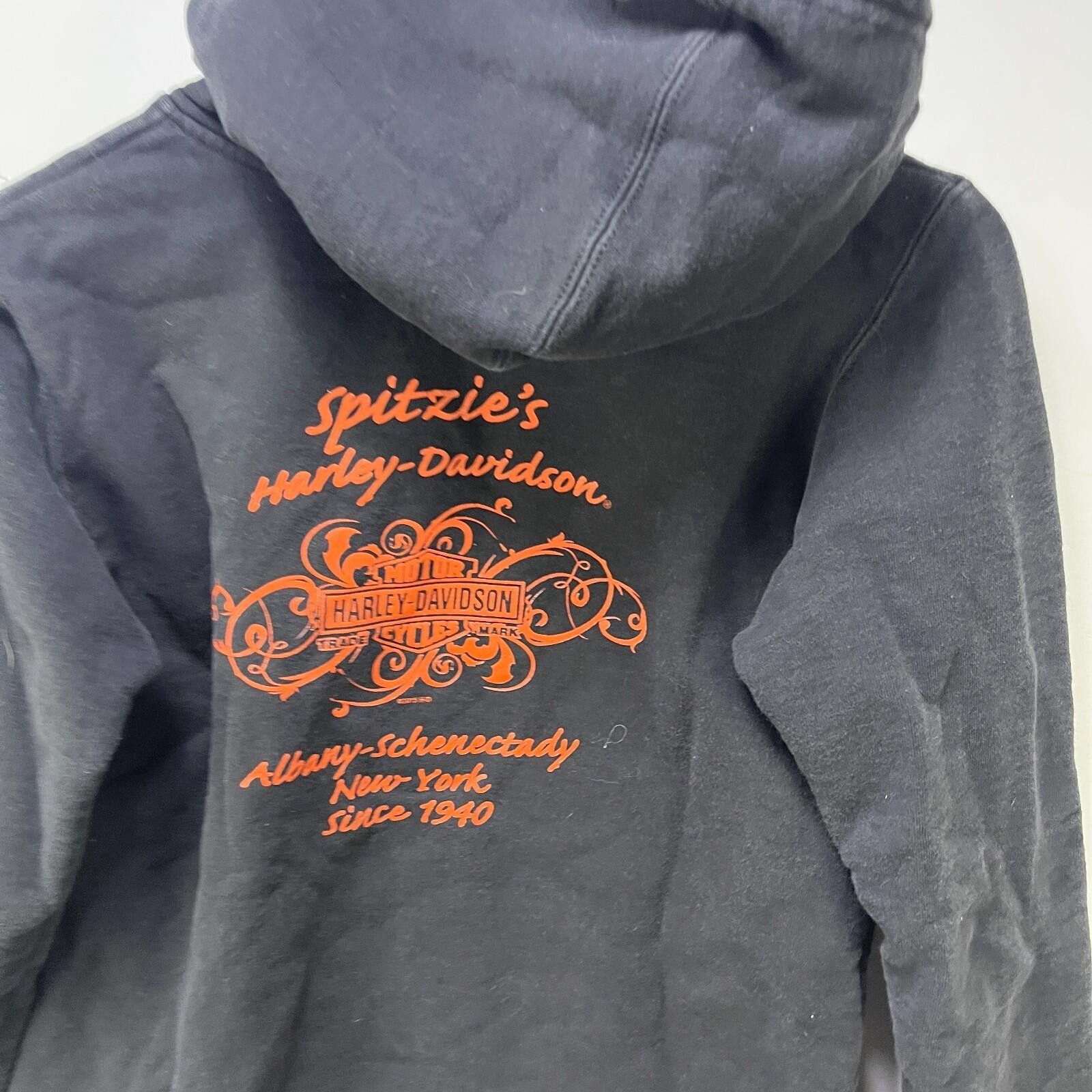 Harley Davidson Vintage Harley Davidson Embroidered Zip Up Hoodie Medium Size US M / EU 48-50 / 2 - 6 Thumbnail