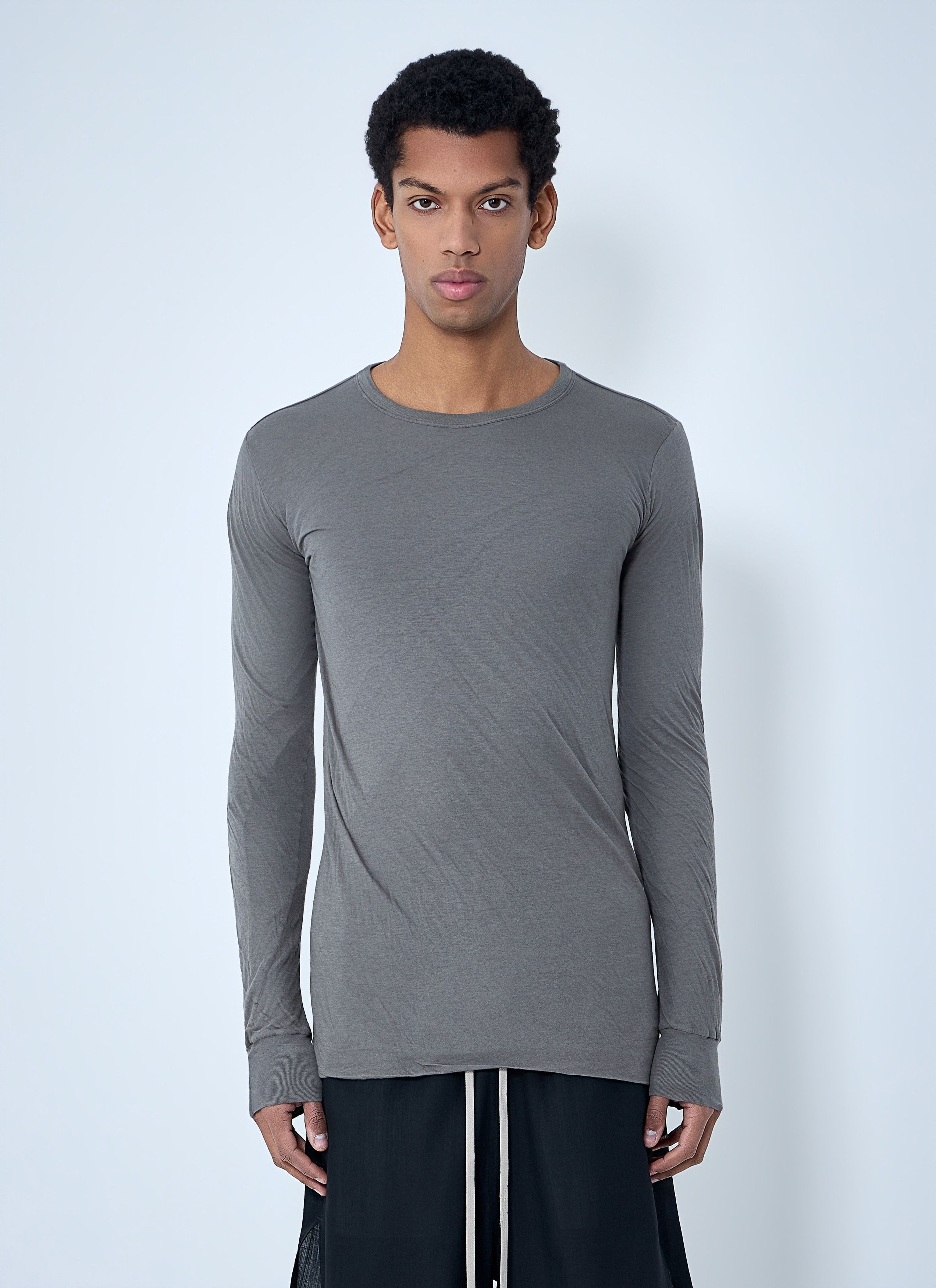 Rick Owens Crewneck Long Sleeve T-Shirt Size US S / EU 44-46 / 1 - 1 Thumbnail