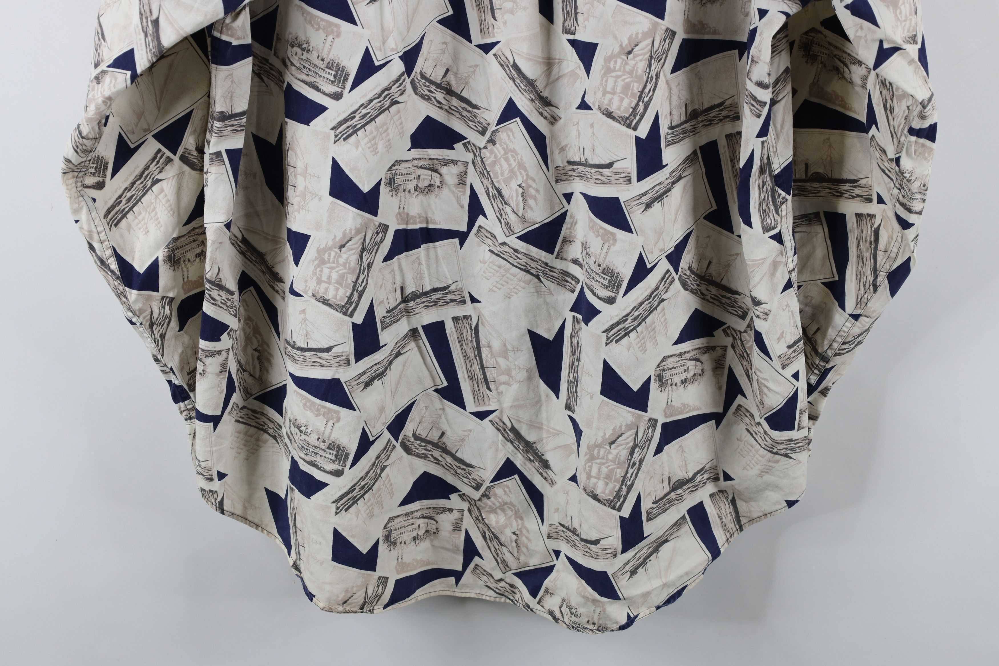 Tommy Hilfiger × Vintage Vintage 90s Tommy Hilfiger All Over Print Button Down Shirt Size US L / EU 52-54 / 3 - 13 Thumbnail