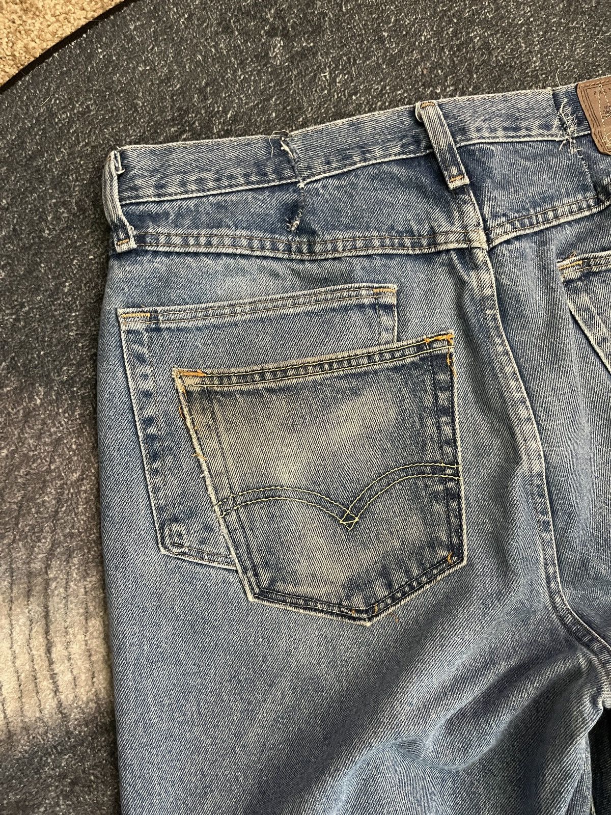 Japanese Brand × Vintage Custom Sewn Baggy Wideleg Wrangler Jeans Size US 33 - 3 Thumbnail