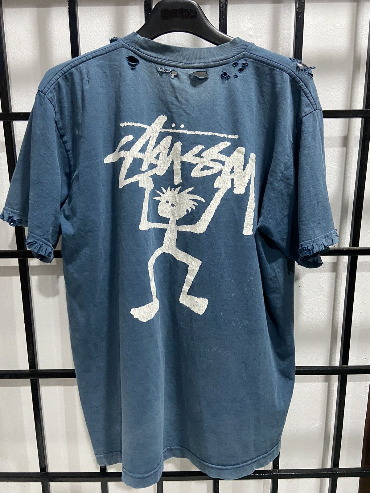 Stussy × Vintage Vintage Thrashed Stussy stickman Made in Usa Size US XL / EU 56 / 4 - 9 Thumbnail