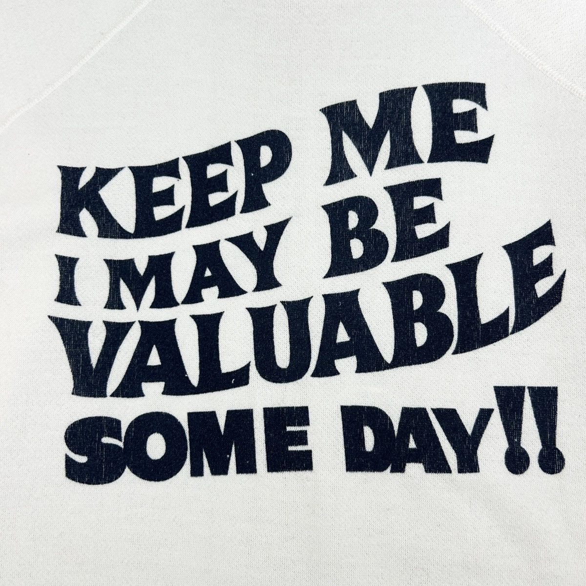 Vintage 1980s Wording Sweatshirt Size US L / EU 52-54 / 3 - 5 Thumbnail