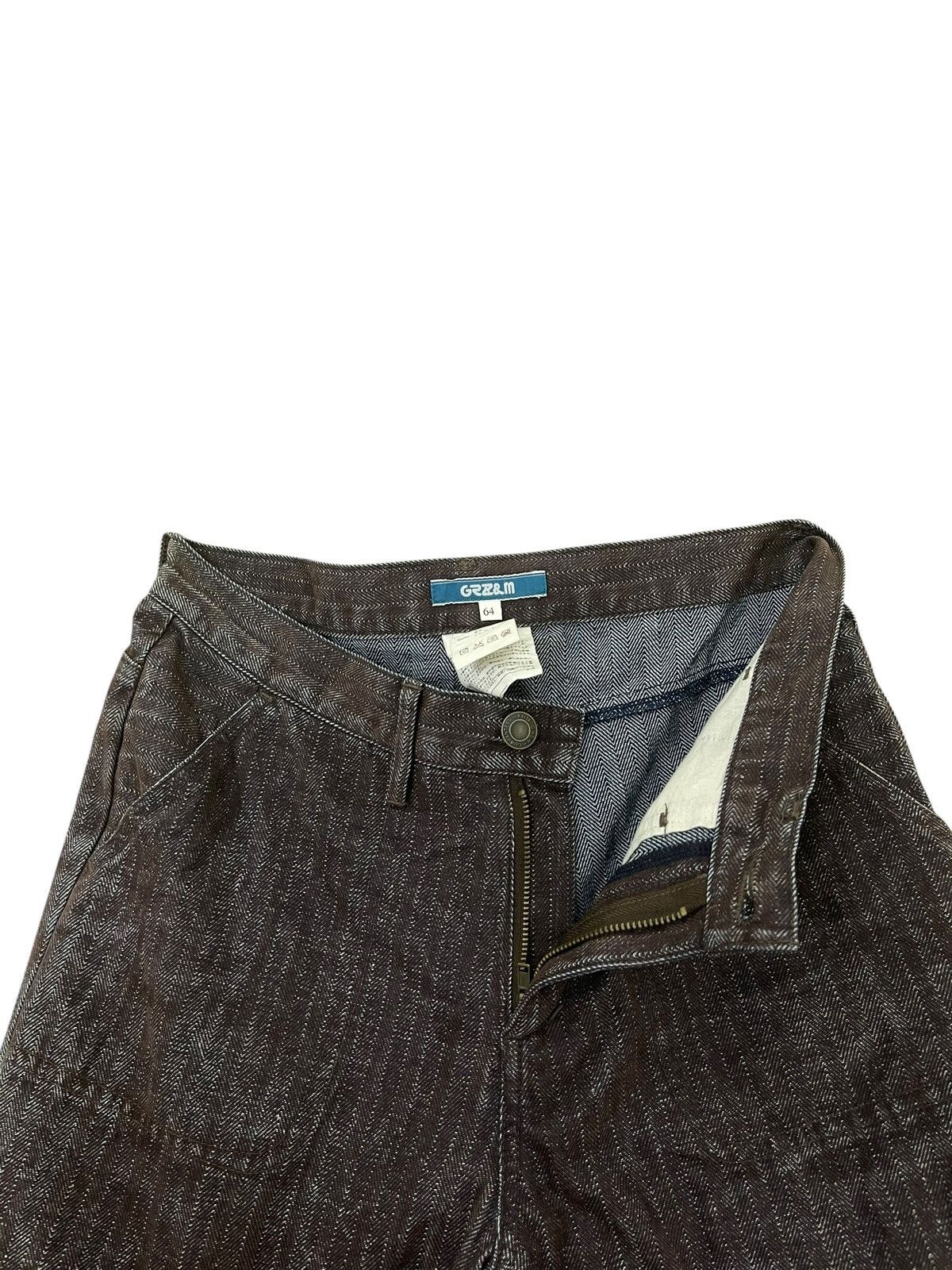 Hysteric Glamour Flare Jeans Carpenter GRZ&M Herringbone Boot Cut 1🟦6 Size US 29 - 9 Thumbnail