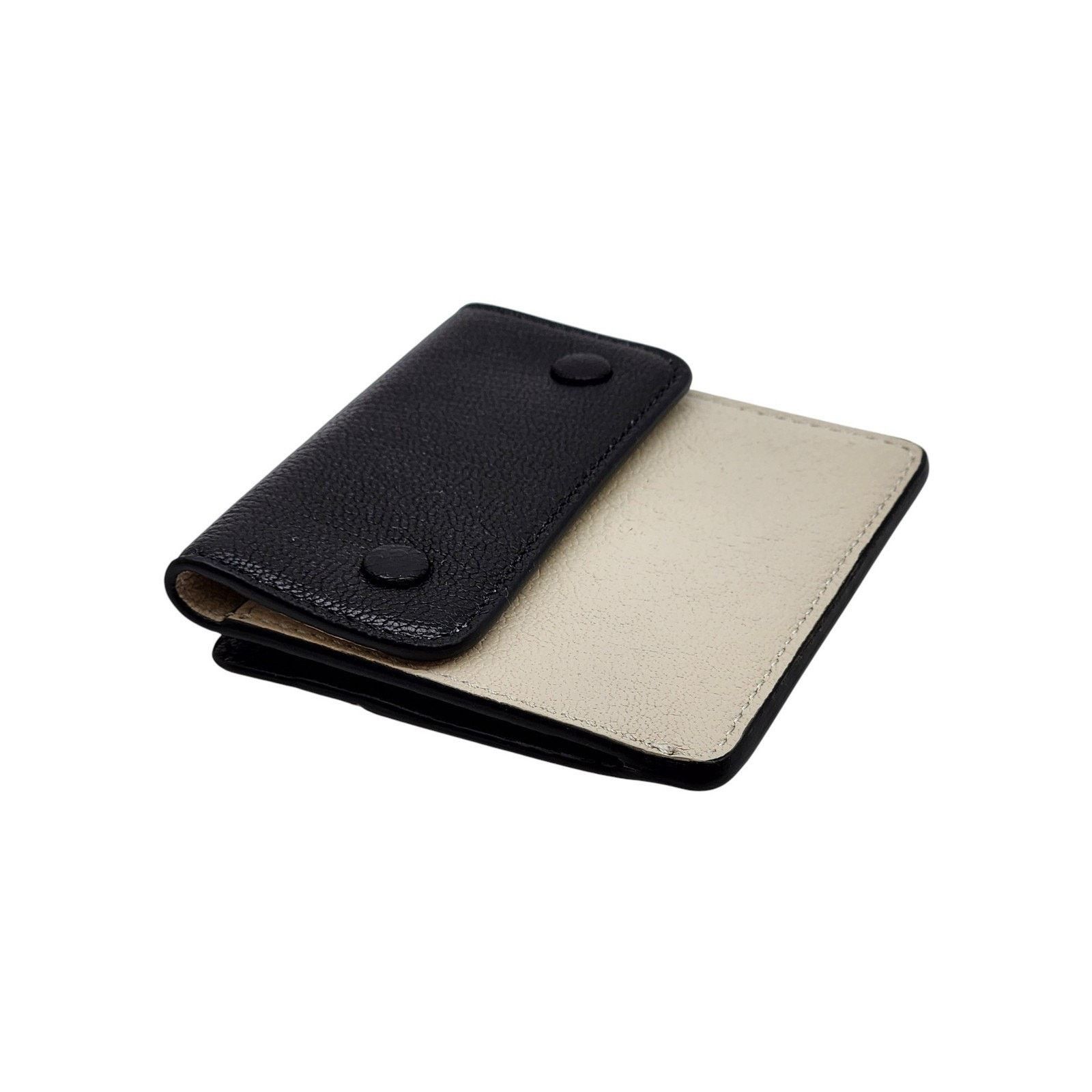 Maison Margiela Four Stitch Leather Card Holder Black Beige - NWB Size ONE SIZE - 3 Thumbnail