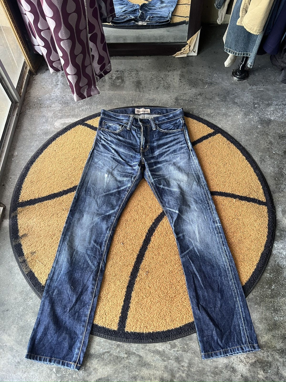 Japanese Brand 🔥Back Number Premium Vintage Flared Denim Size US 29 - 2 Thumbnail