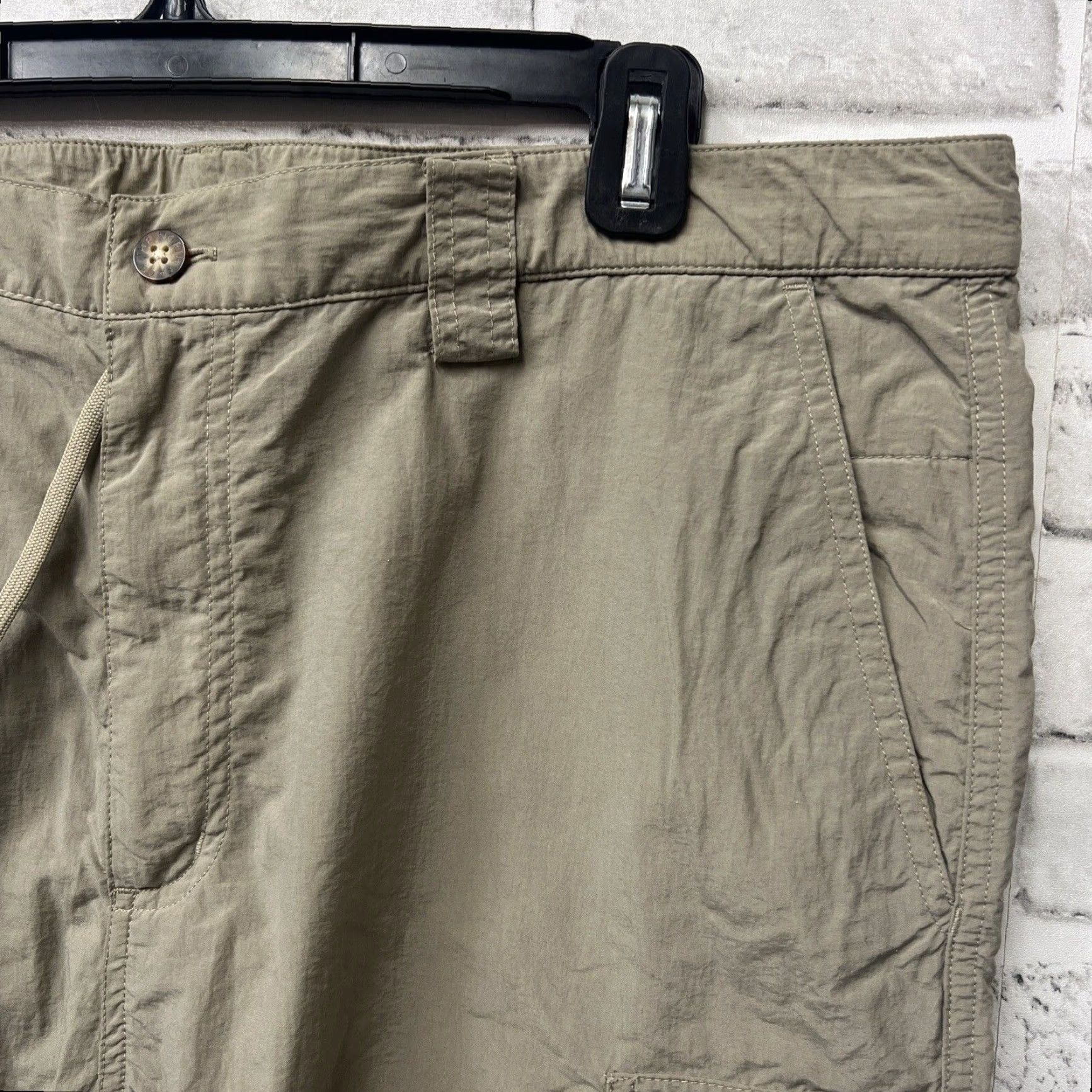 The North Face The North Face Beige Nylon Hiking Pants Mens Large 38x31 Size US 33 - 2 Thumbnail