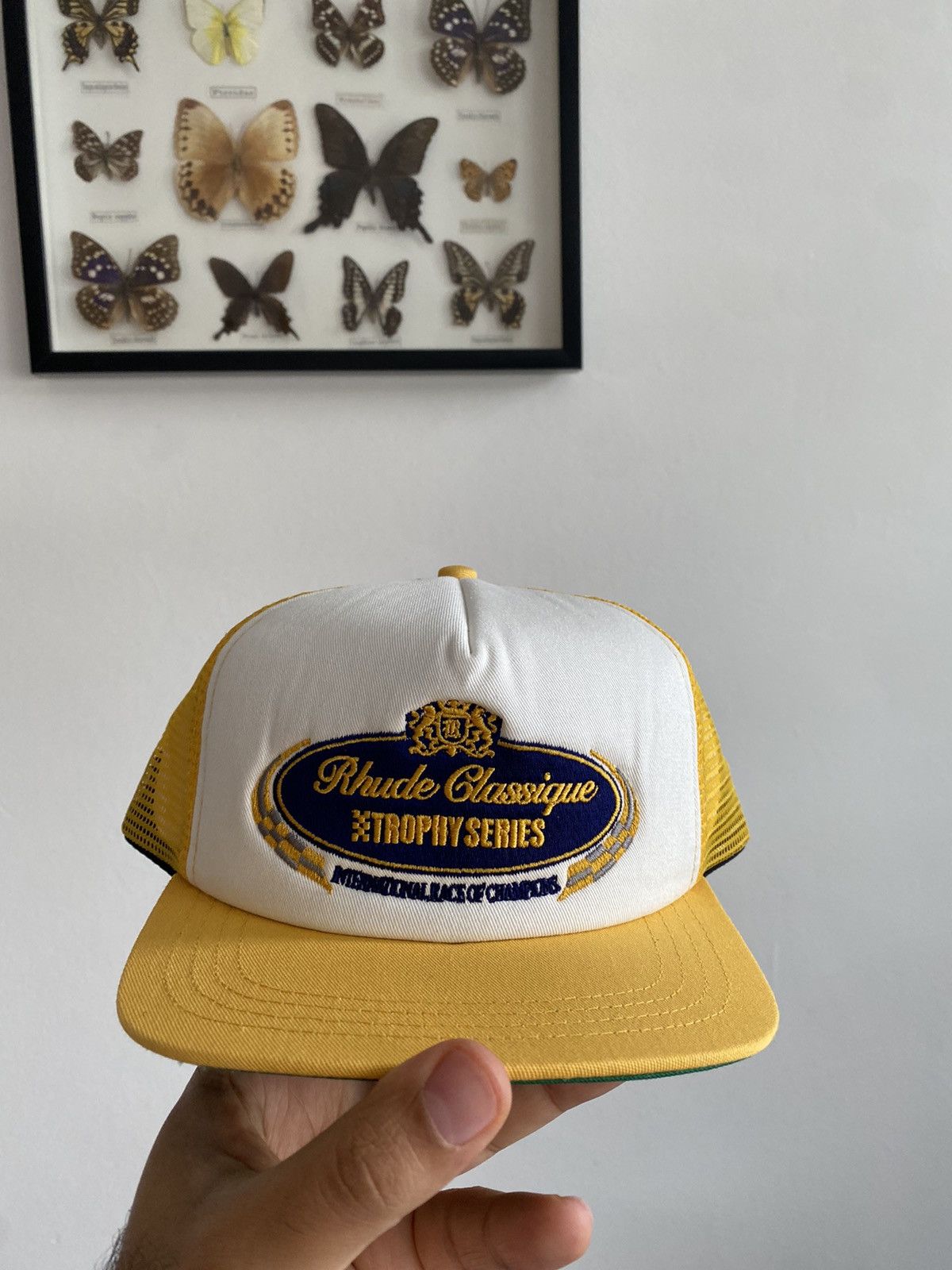 Rhude Rhude Classique Trophy Series Snap Back Trucker Cap Size ONE SIZE - 1 Thumbnail