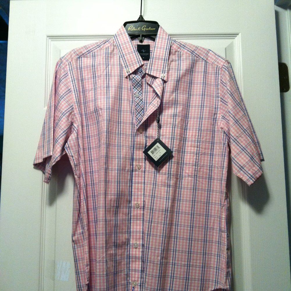 Tailorbyrd TAILORBYRD MENS NEW PINK 100%COTTON CASUAL SHIRT SIZE: M Size US M / EU 48-50 / 2 - 2 Thumbnail
