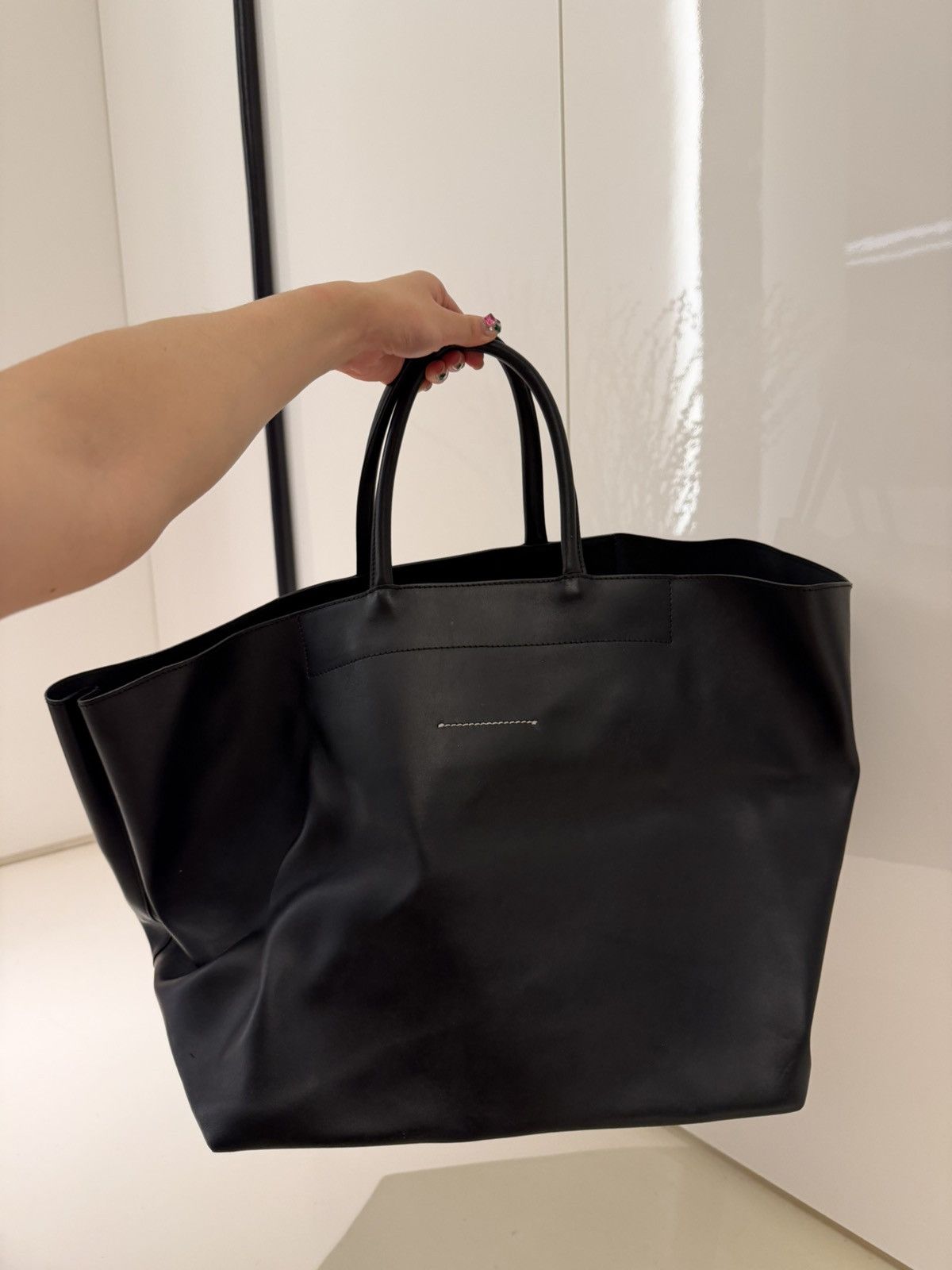 MM6 MM6 Maison Margiela tote bag black Size ONE SIZE - 1 Thumbnail