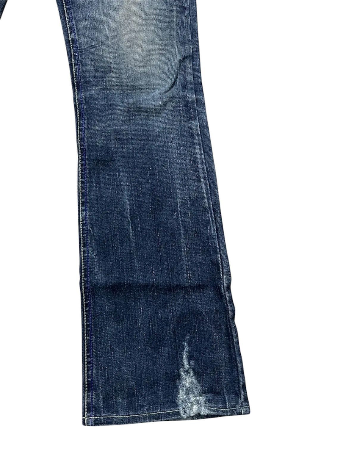 If Six Was Nine MIDAS Distressed Flare Jeans Size US 28 / EU 44 - 3 Thumbnail