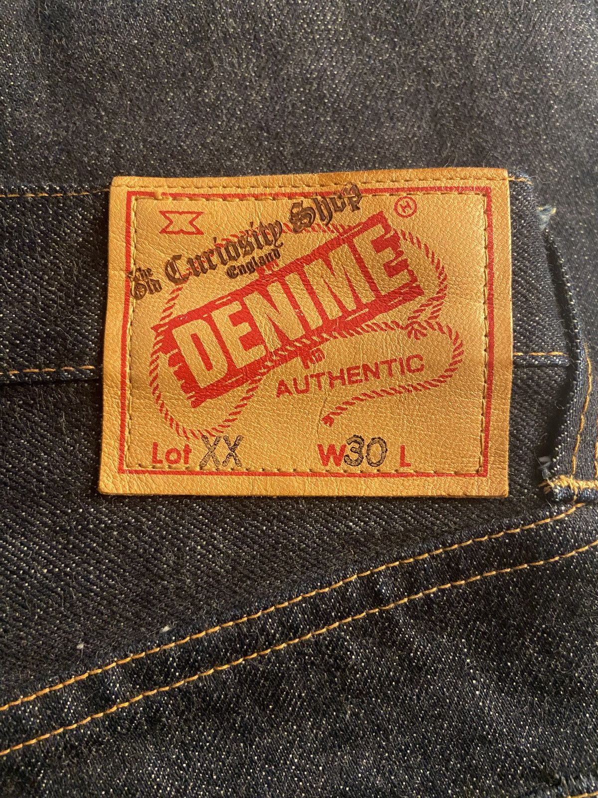 Denime DENIME Lot XX “The Curiosity Shop” Deadstock Selvedge Denim Size US 30 / EU 46 - 6 Thumbnail